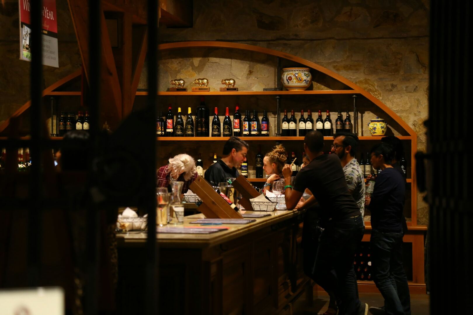 Private wine cellar tasting